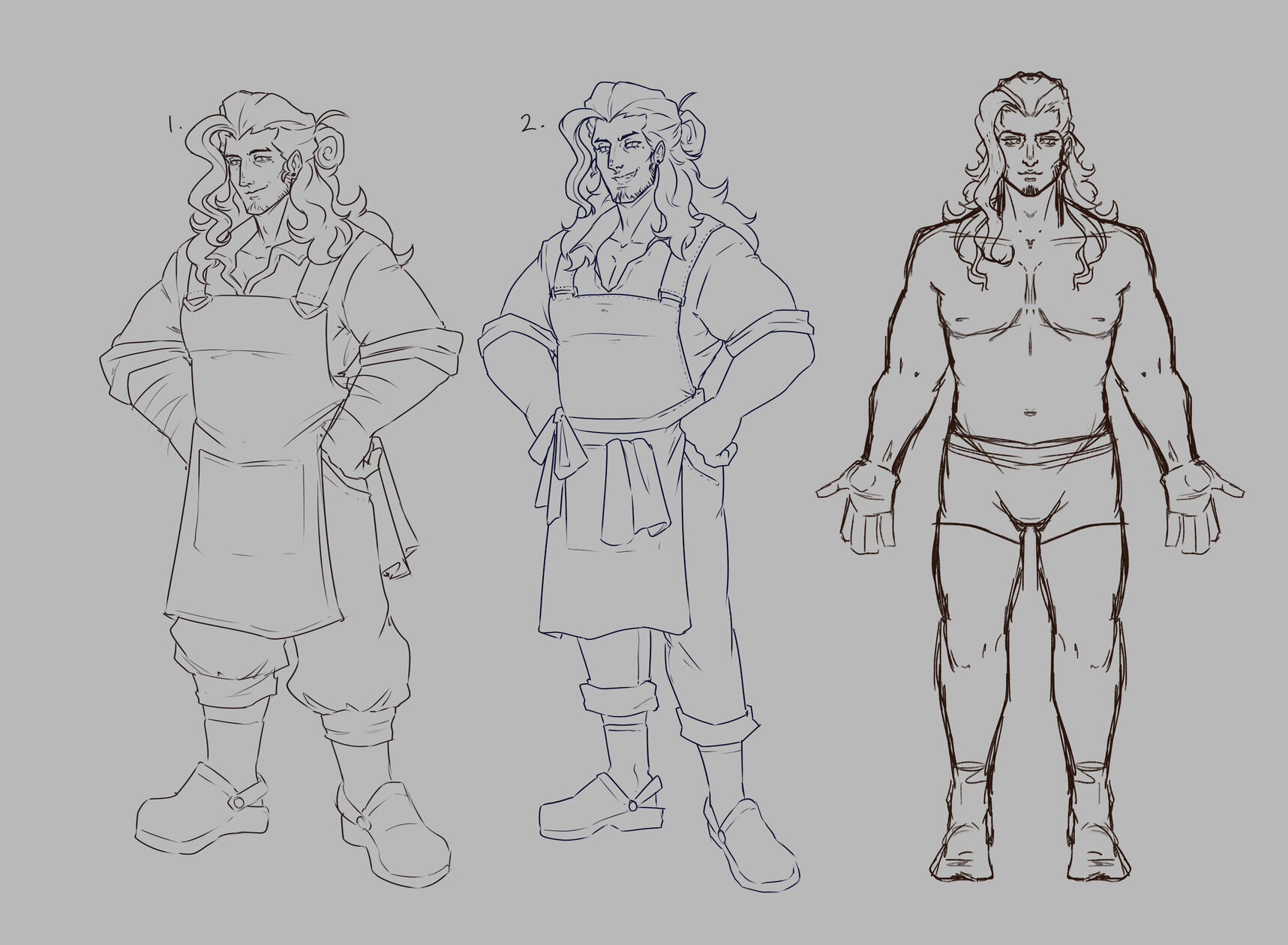 Tousan Reference Development Sketches (2025)